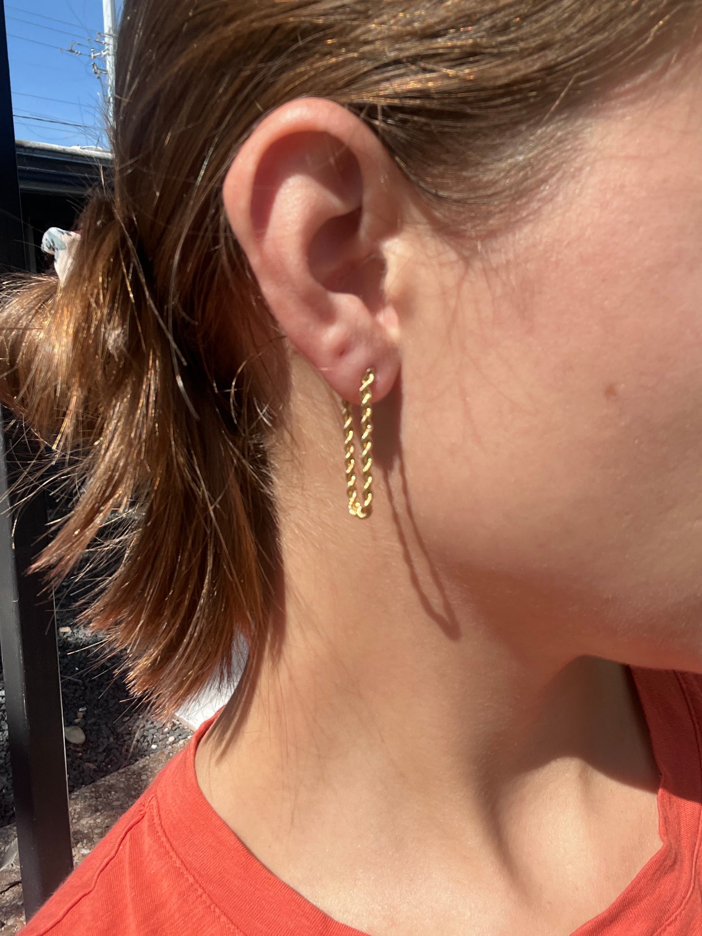 14k Rope Earrings