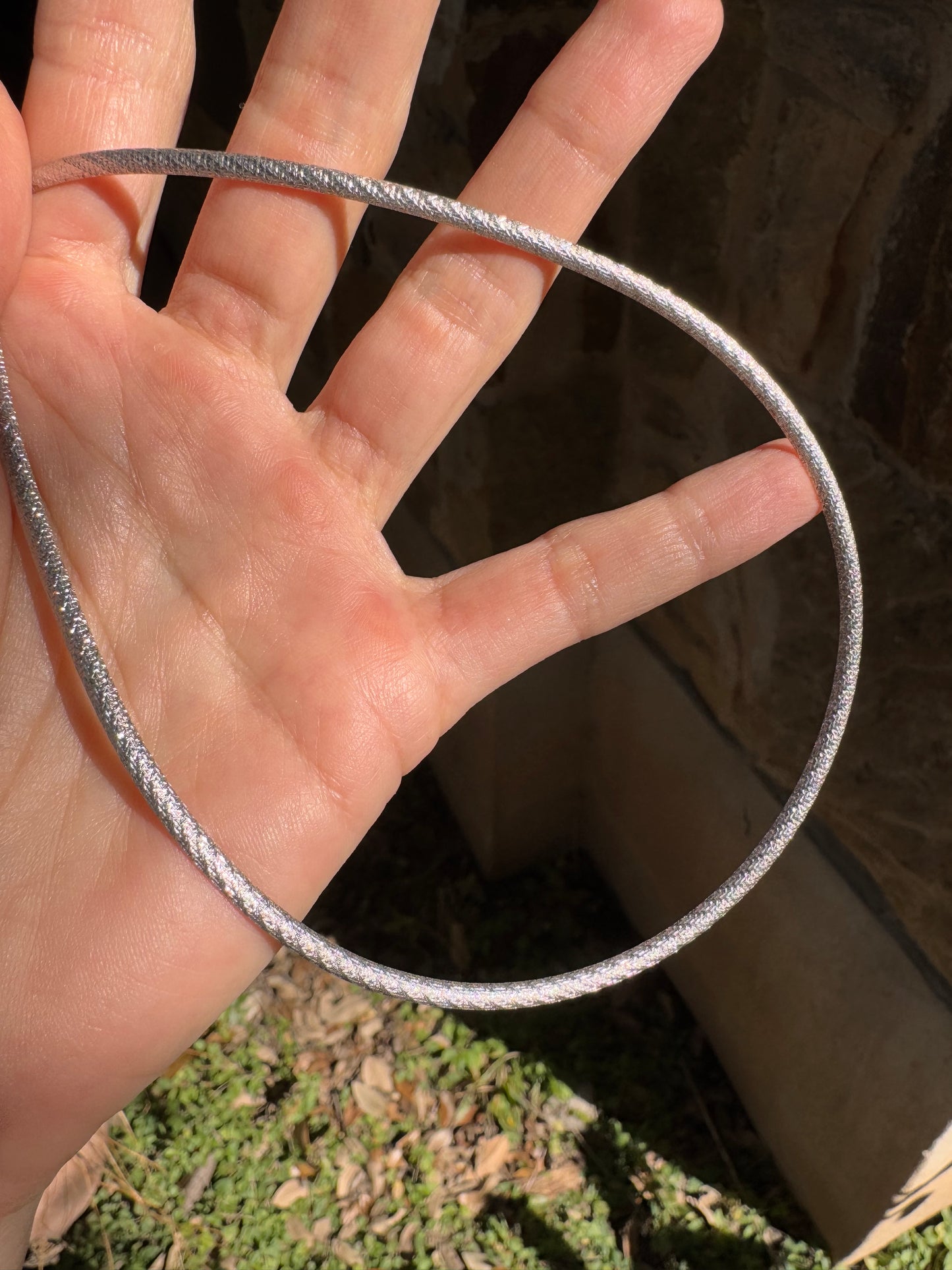 14k double sided chain, 18"