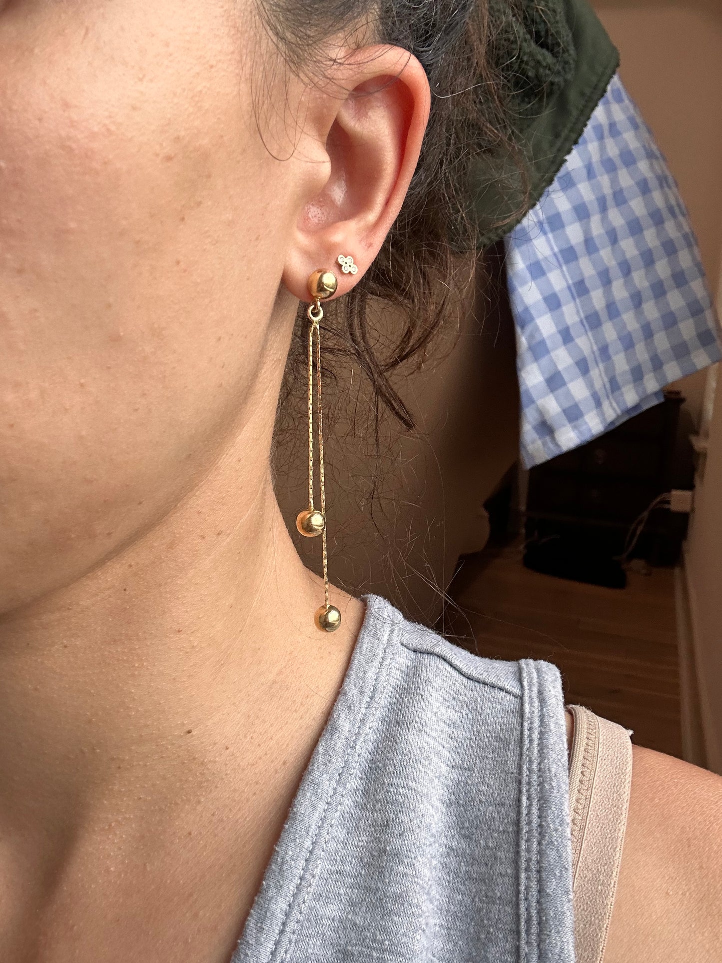 14k Dangle Spheres