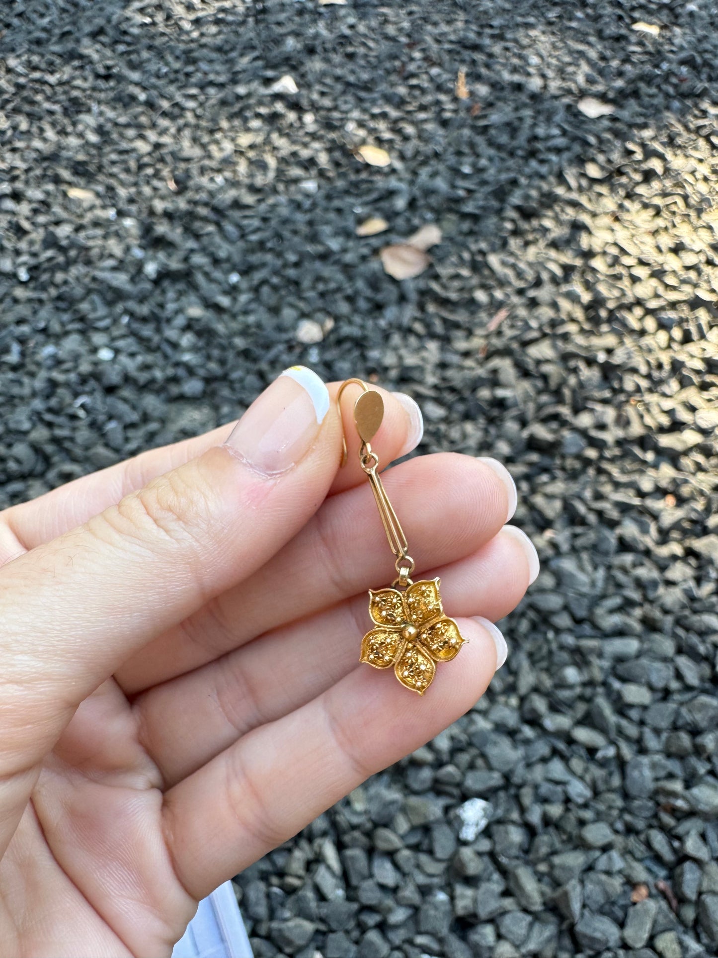 18k Flower Earrings