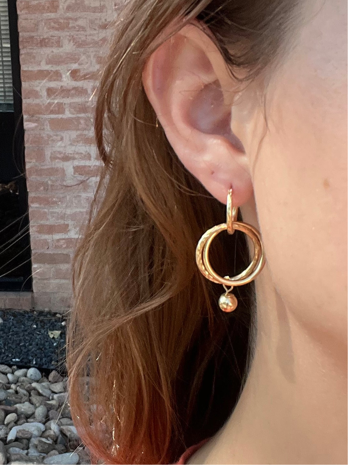 14k Mini Hoops with Removable Dangles