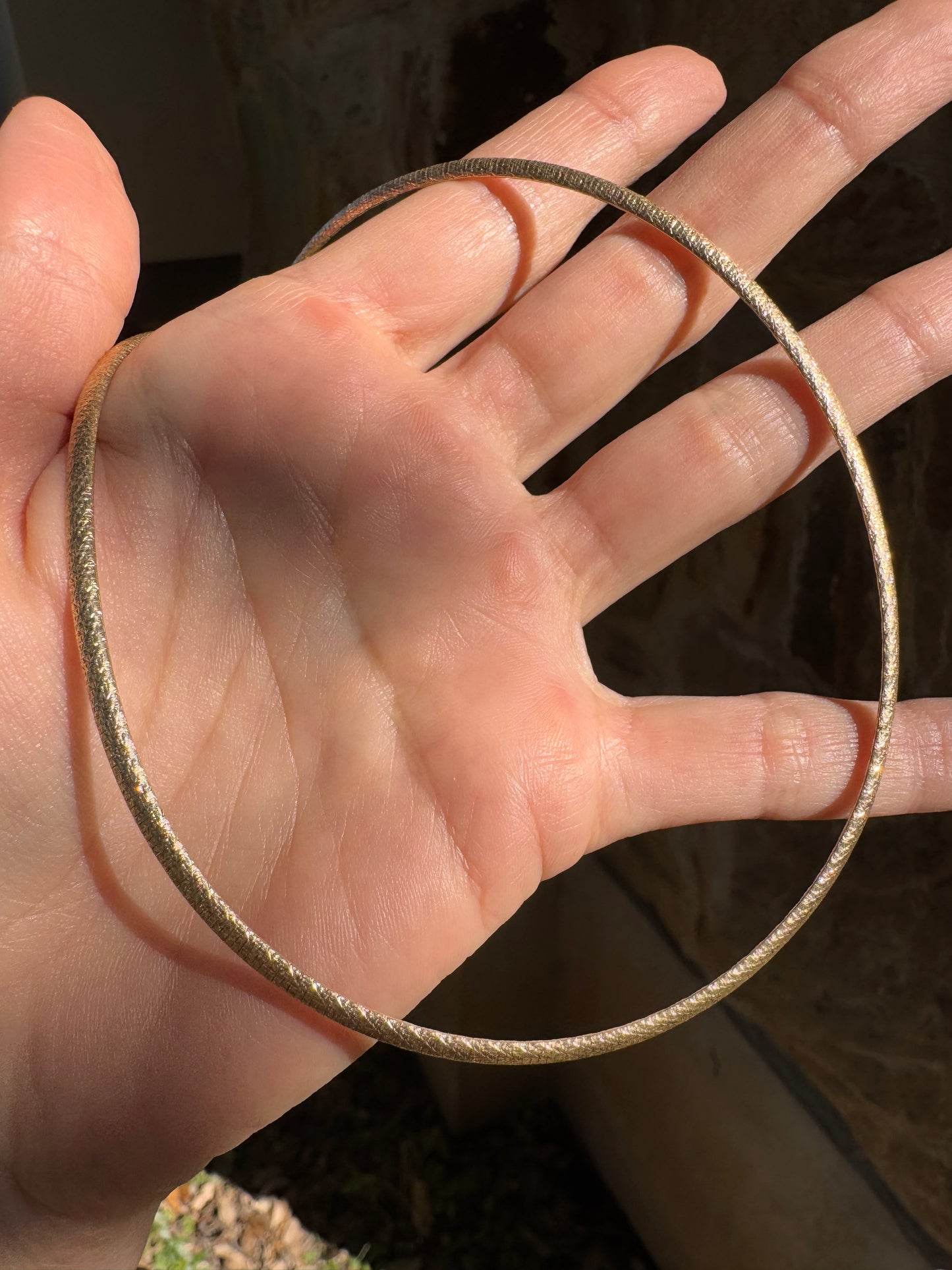 14k double sided chain, 18"