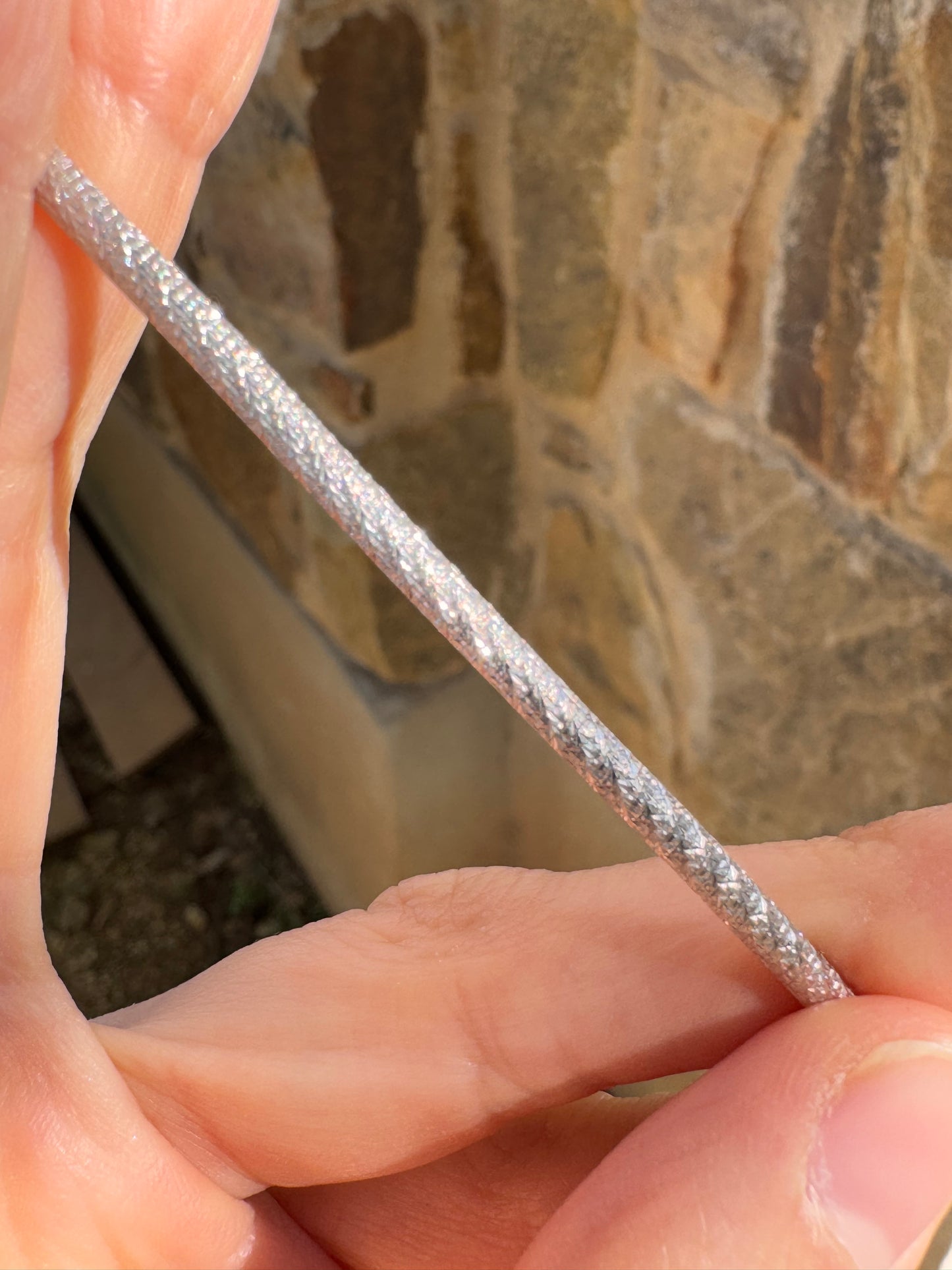 14k double sided chain, 18"