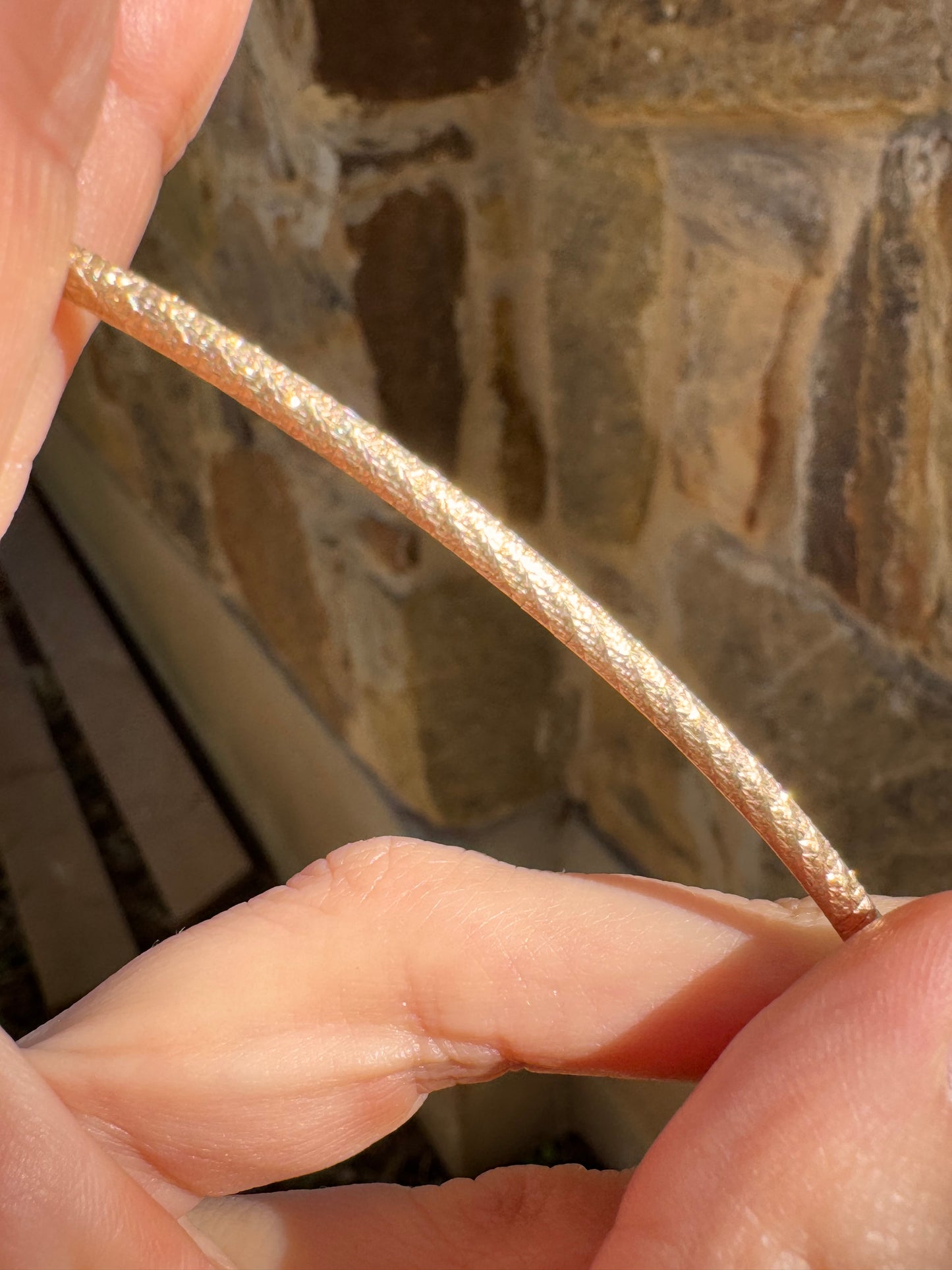 14k double sided chain, 18"