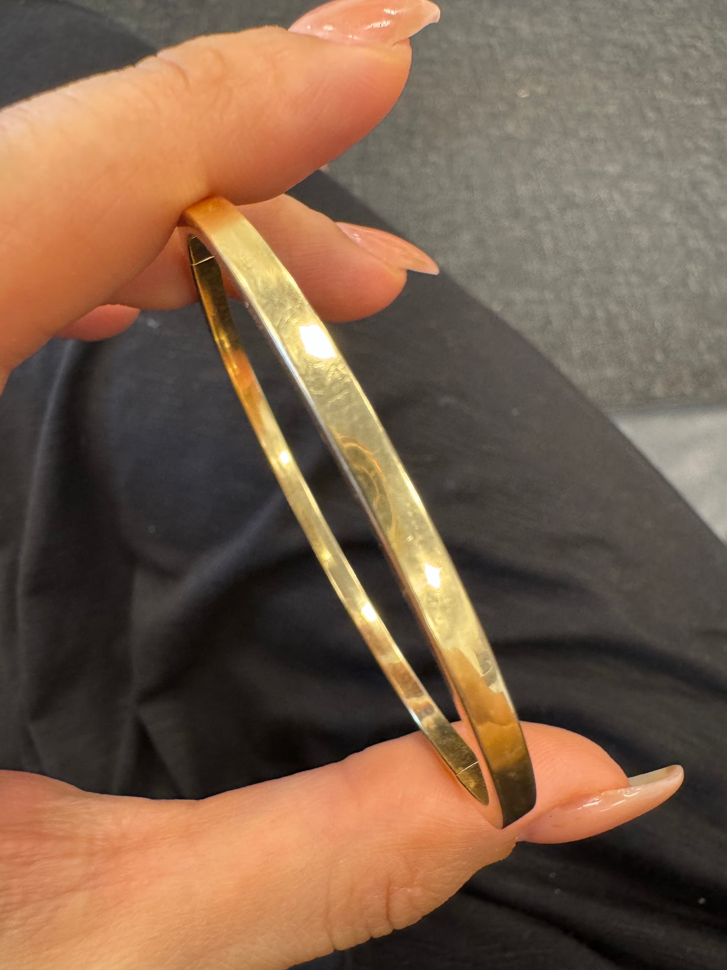 14k Flat Edge Bangle-L’estage