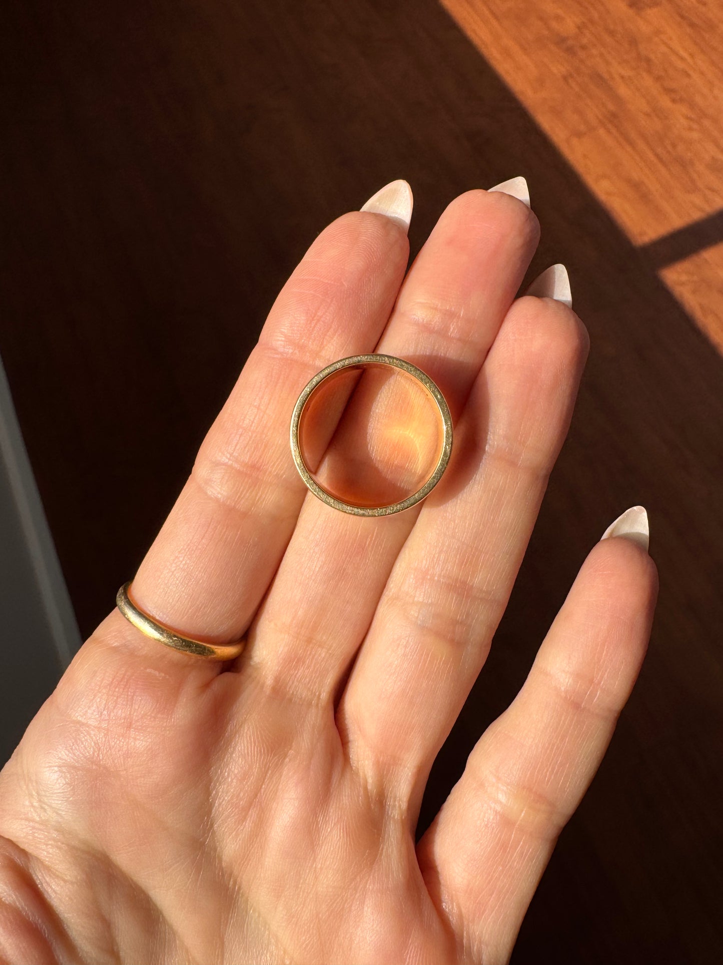 14k Cigar Band-size 7.75