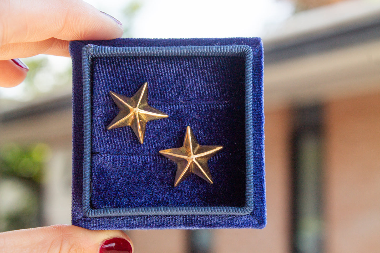 14k Star Earrings