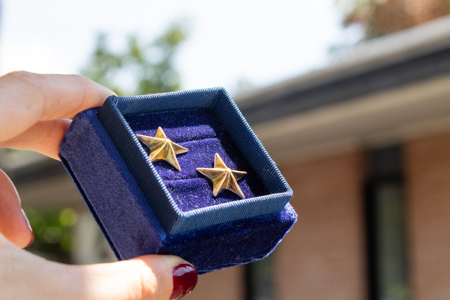 14k Star Earrings