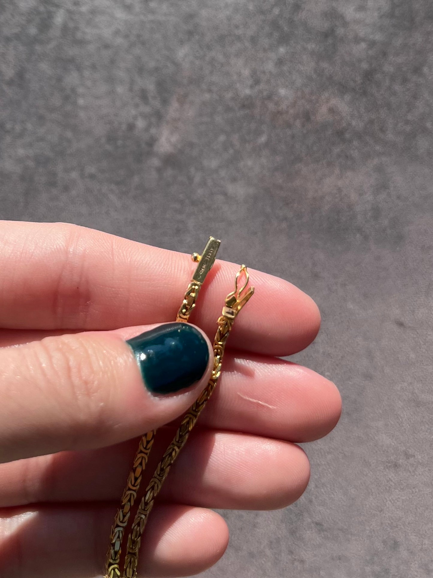 14k 3D Byzantine Bracelet