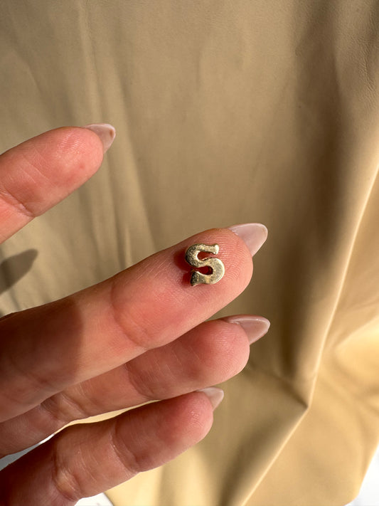 14k "S" Slider Charm