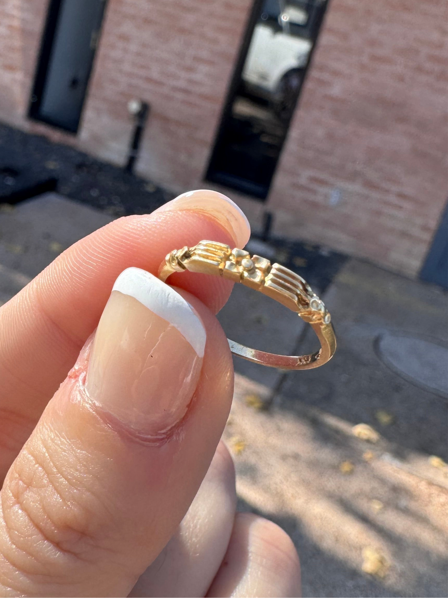 14k Orange Blossom Stacker