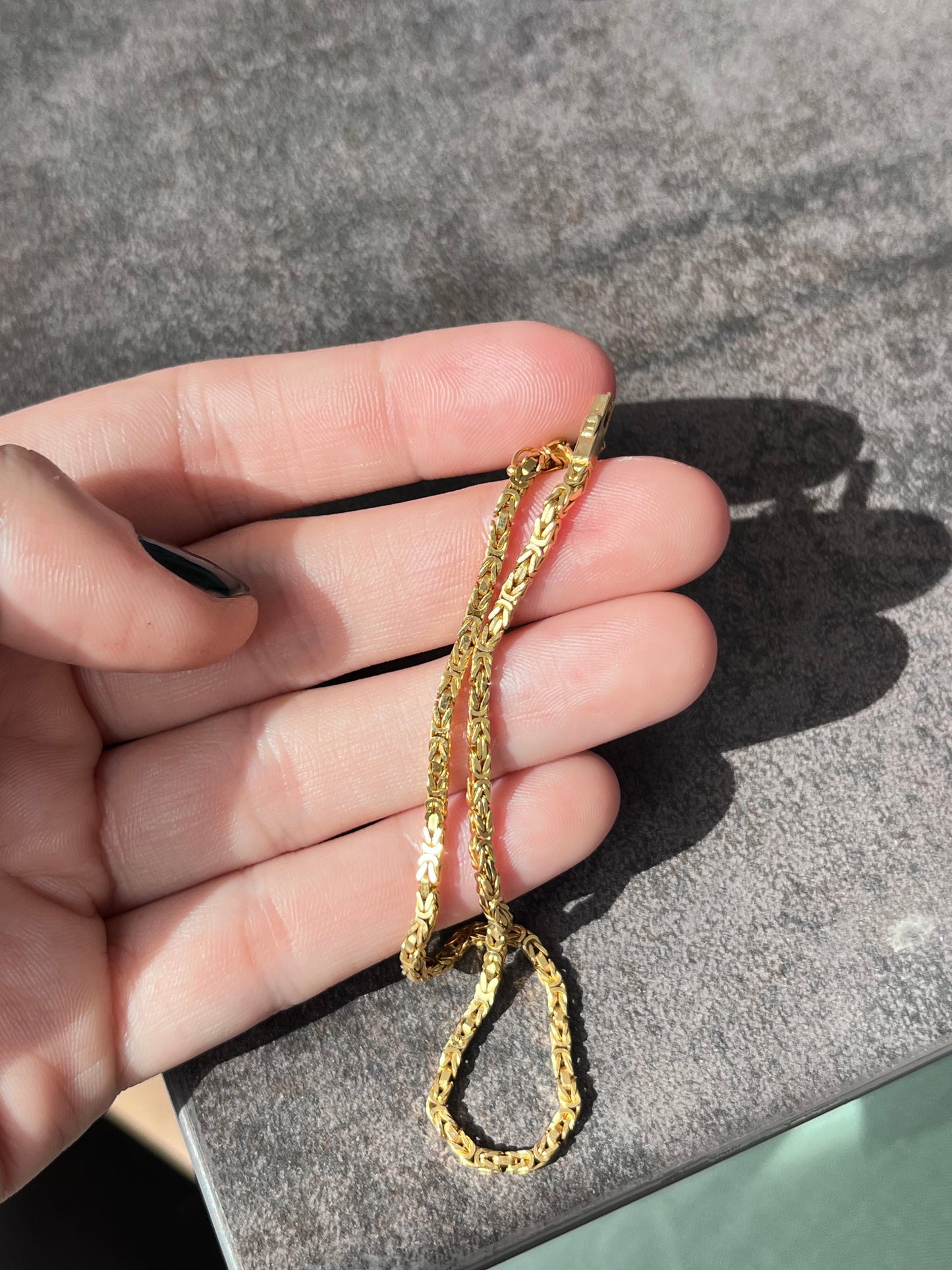 14k 3D Byzantine Bracelet