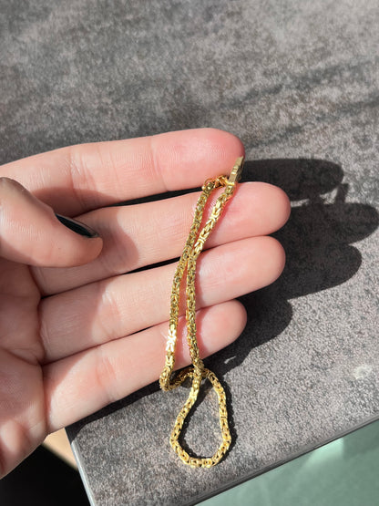 14k 3D Byzantine Bracelet