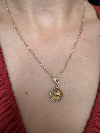14k Mini Sombrero charm