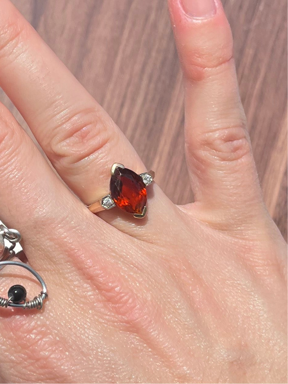 14k Garnet ring