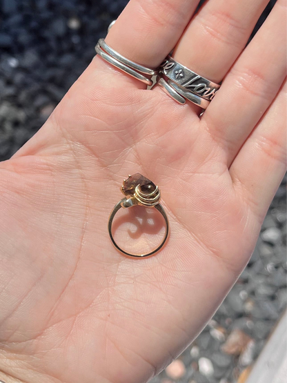 14k Smoky Topaz Ring