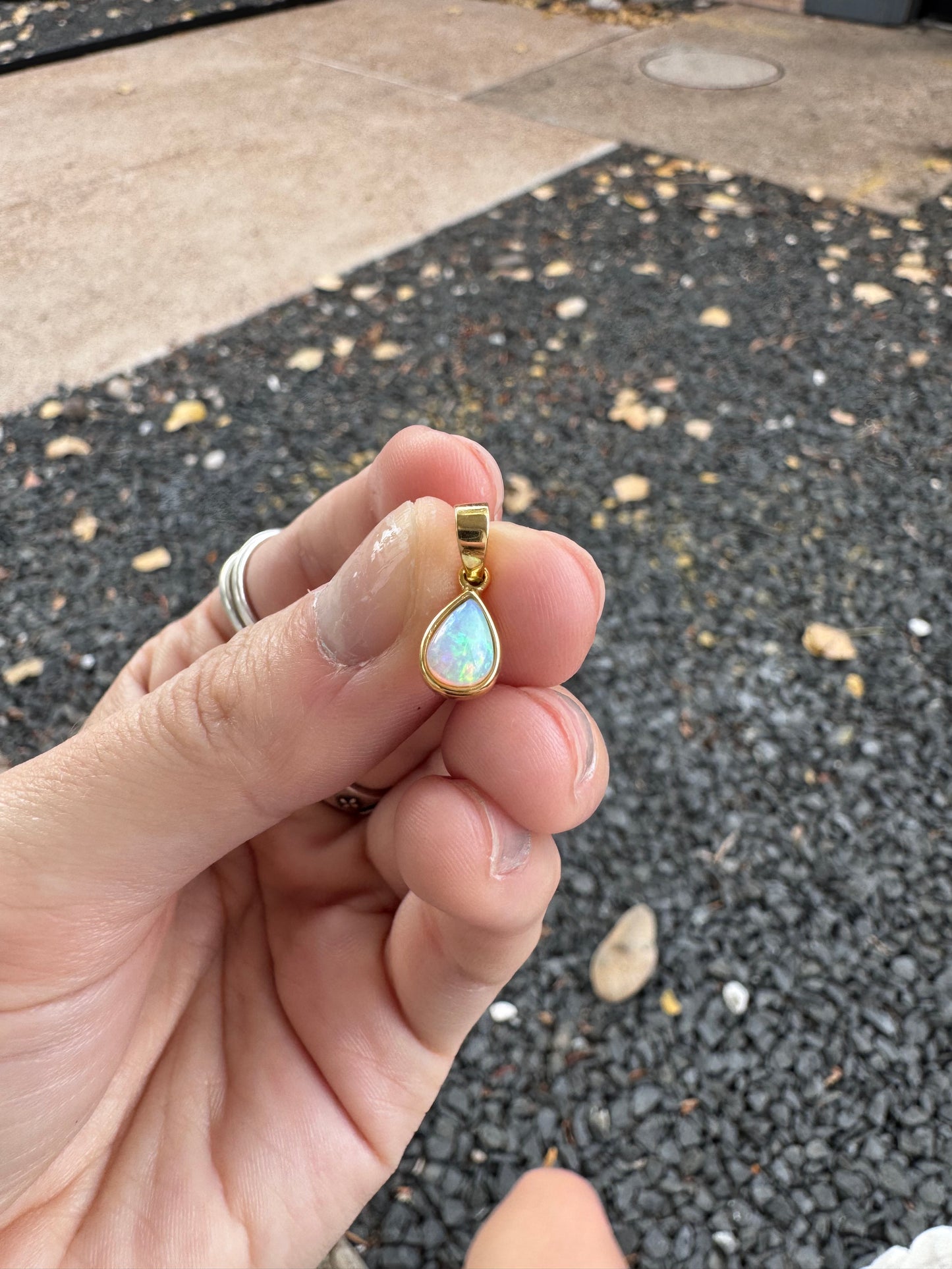 18k Opal Charm