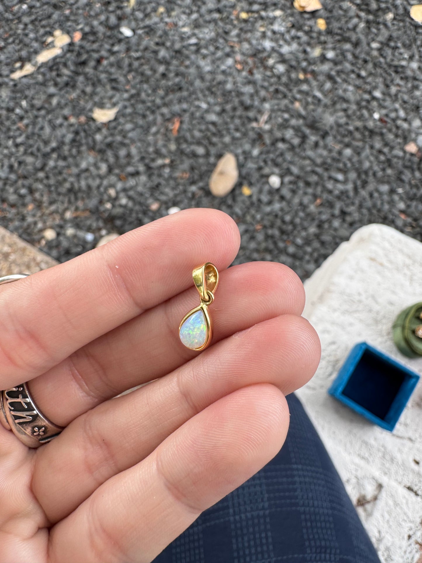 18k Opal Charm
