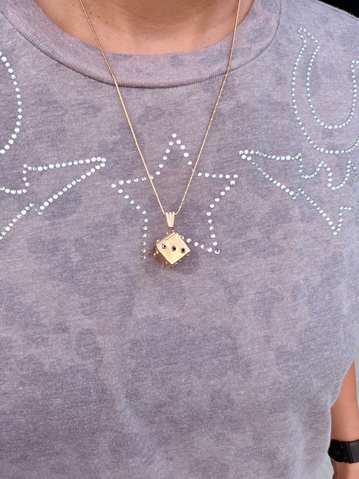14k Die (Dice) Charm