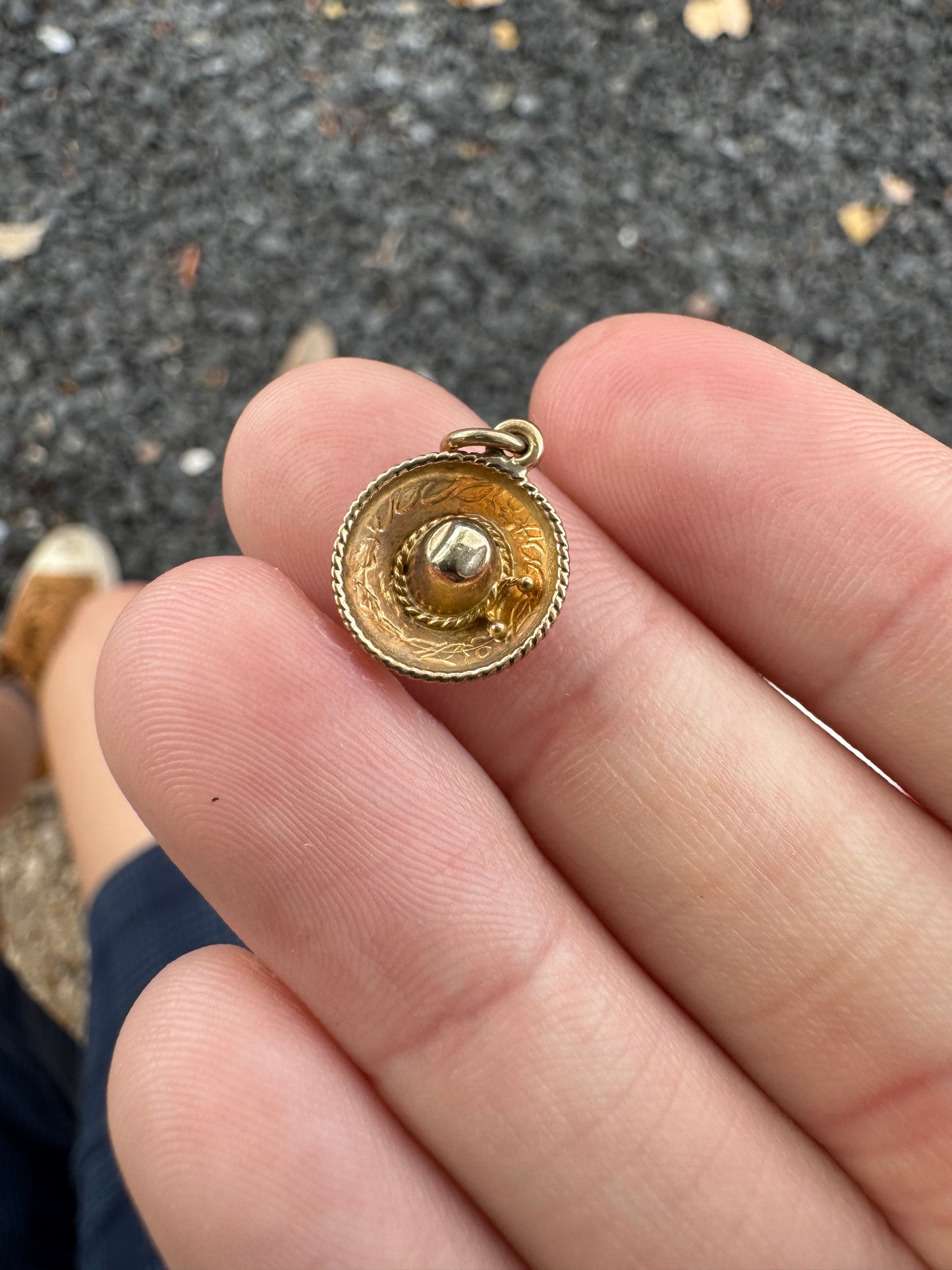 14k Mini Sombrero charm