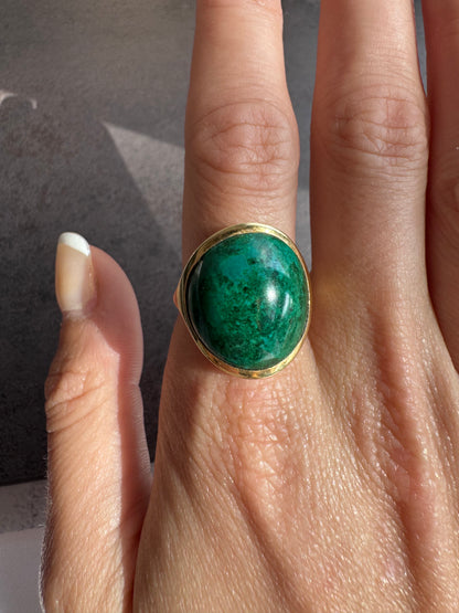 14k Malachite Ring