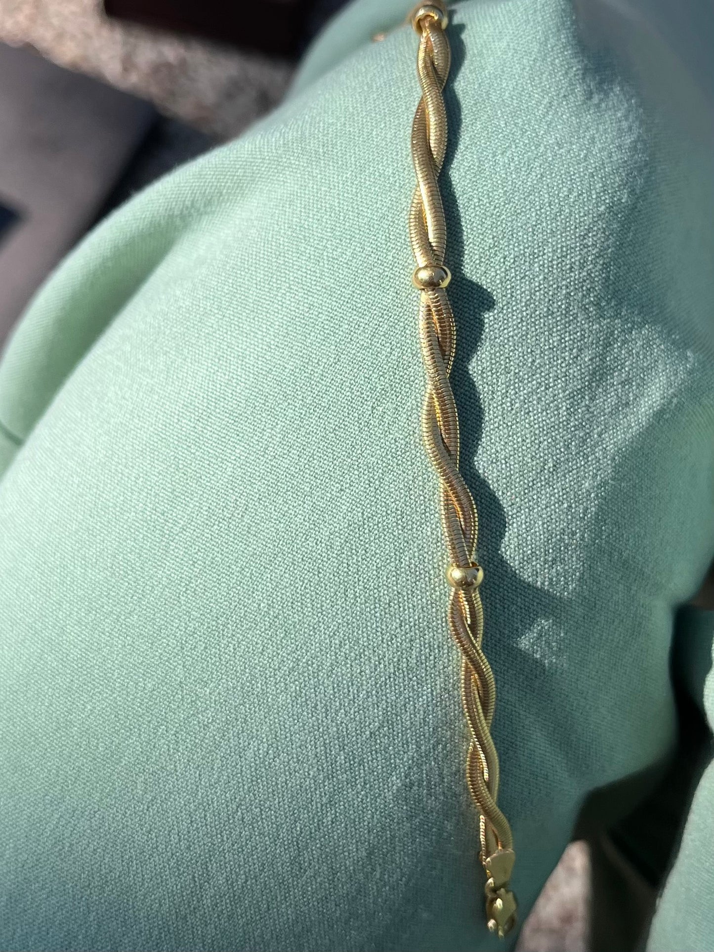 14k Snake Bracelet-6.5", Uno-A-Erre