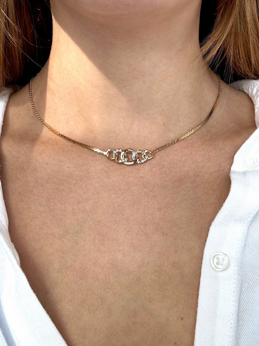 14k Interlocking Circles Chain