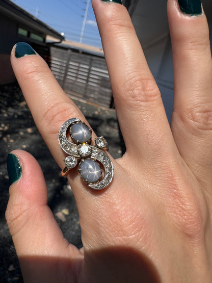 14k Star Sapphire ring