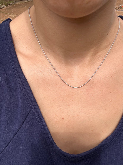 14k WG snake chain, 18”, 1mm wide-Chain I