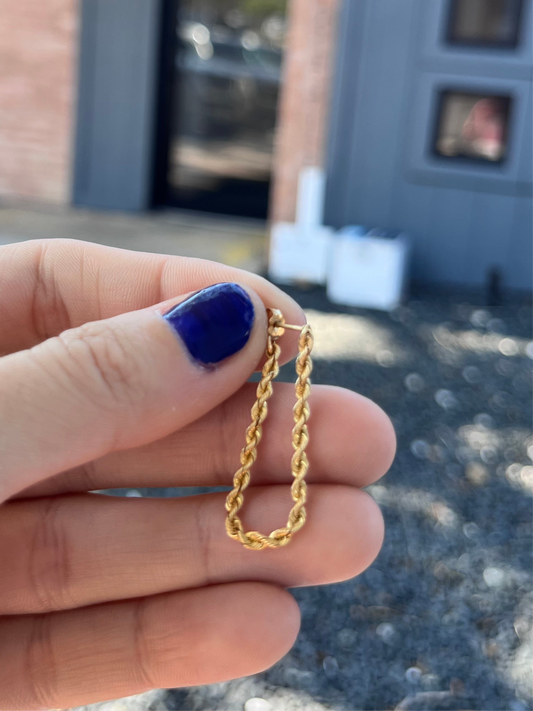 14k Rope Earrings