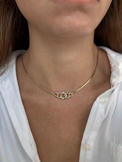 14k Interlocking Circles Chain