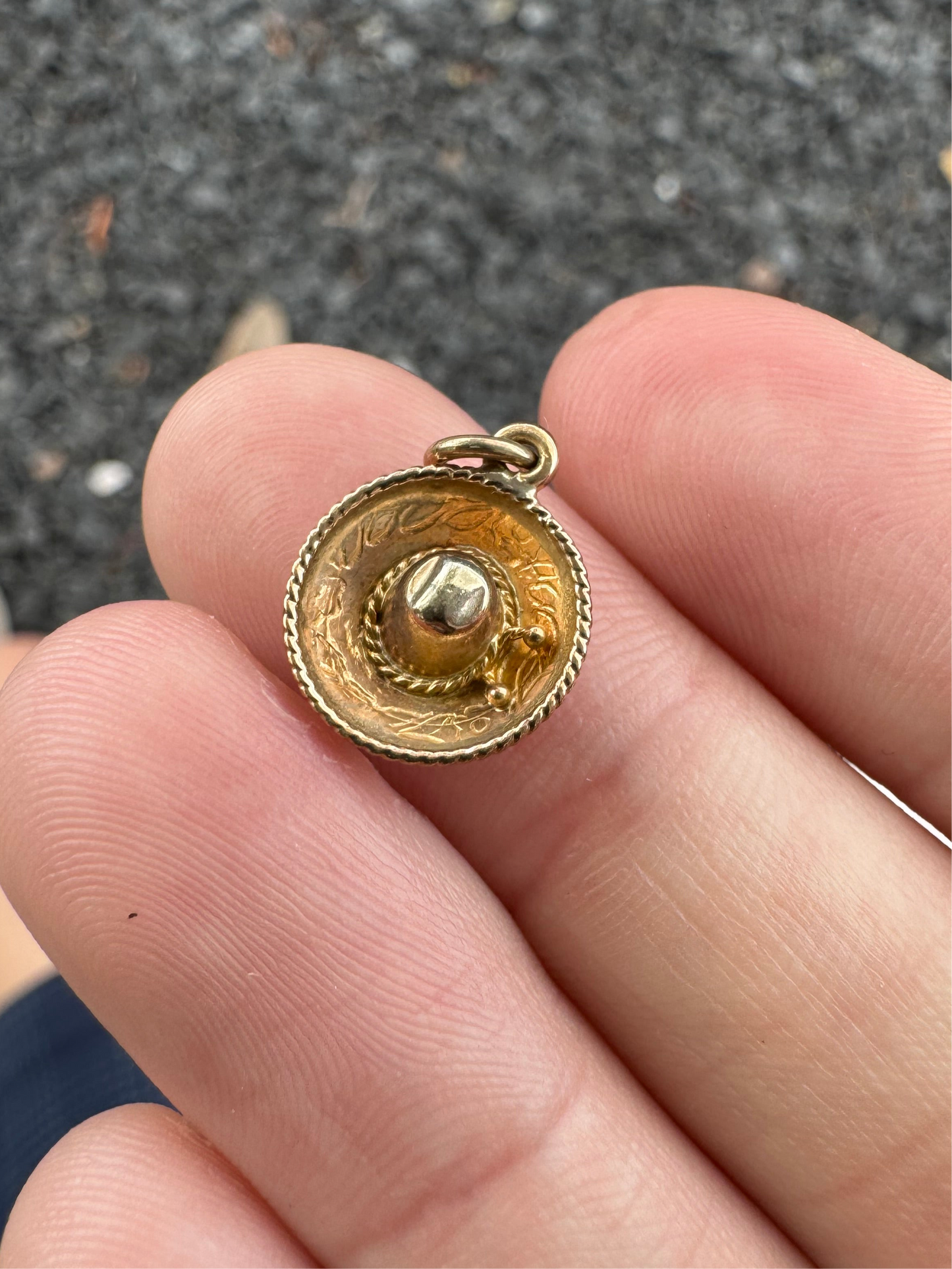 14k Mini Sombrero charm