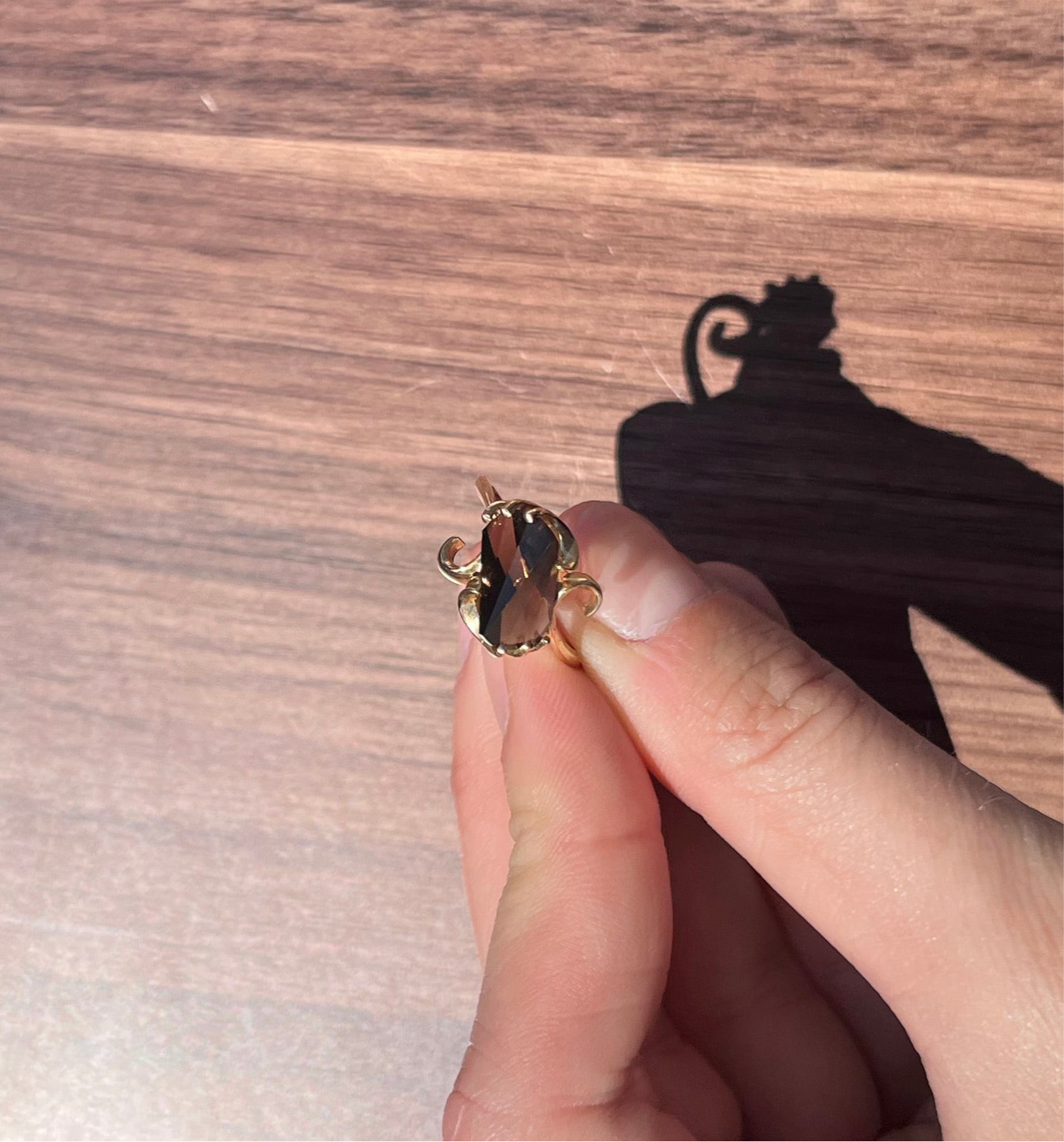 14k Smoky Topaz Ring