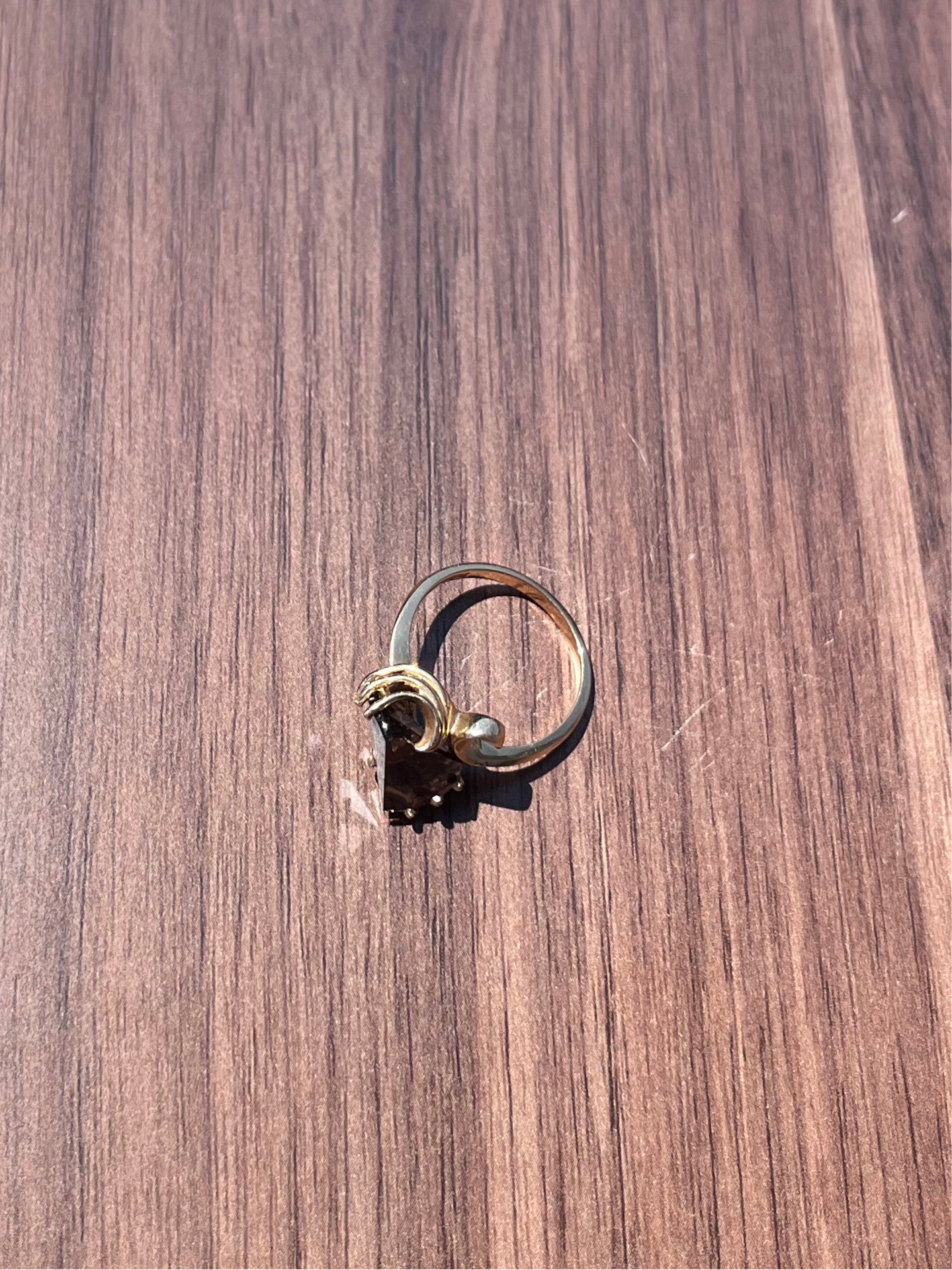 14k Smoky Topaz Ring