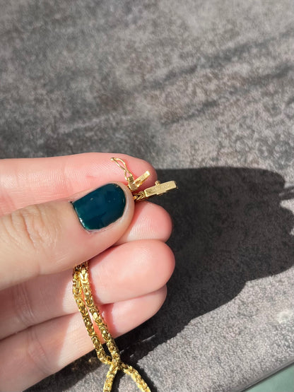 14k 3D Byzantine Bracelet