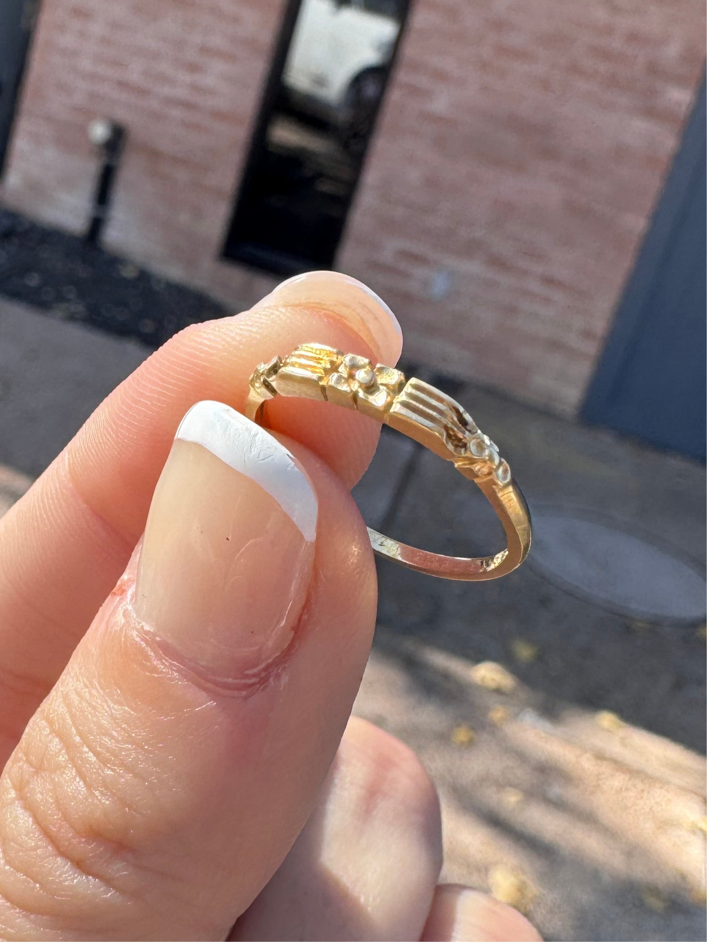 14k Orange Blossom Stacker