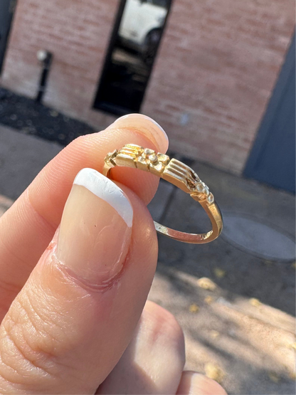 14k Orange Blossom Stacker