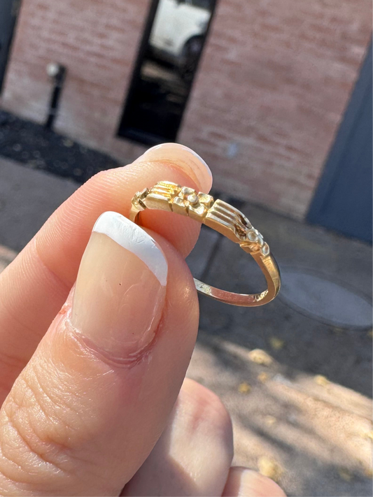 14k Orange Blossom Stacker