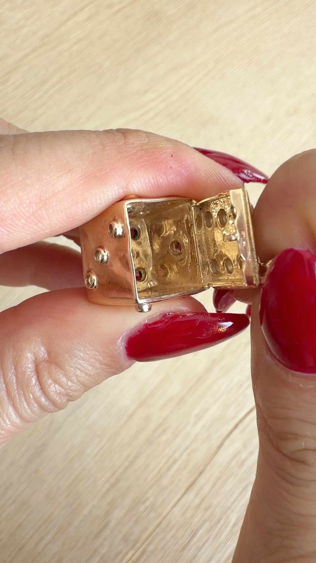 14k Die (Dice) Charm