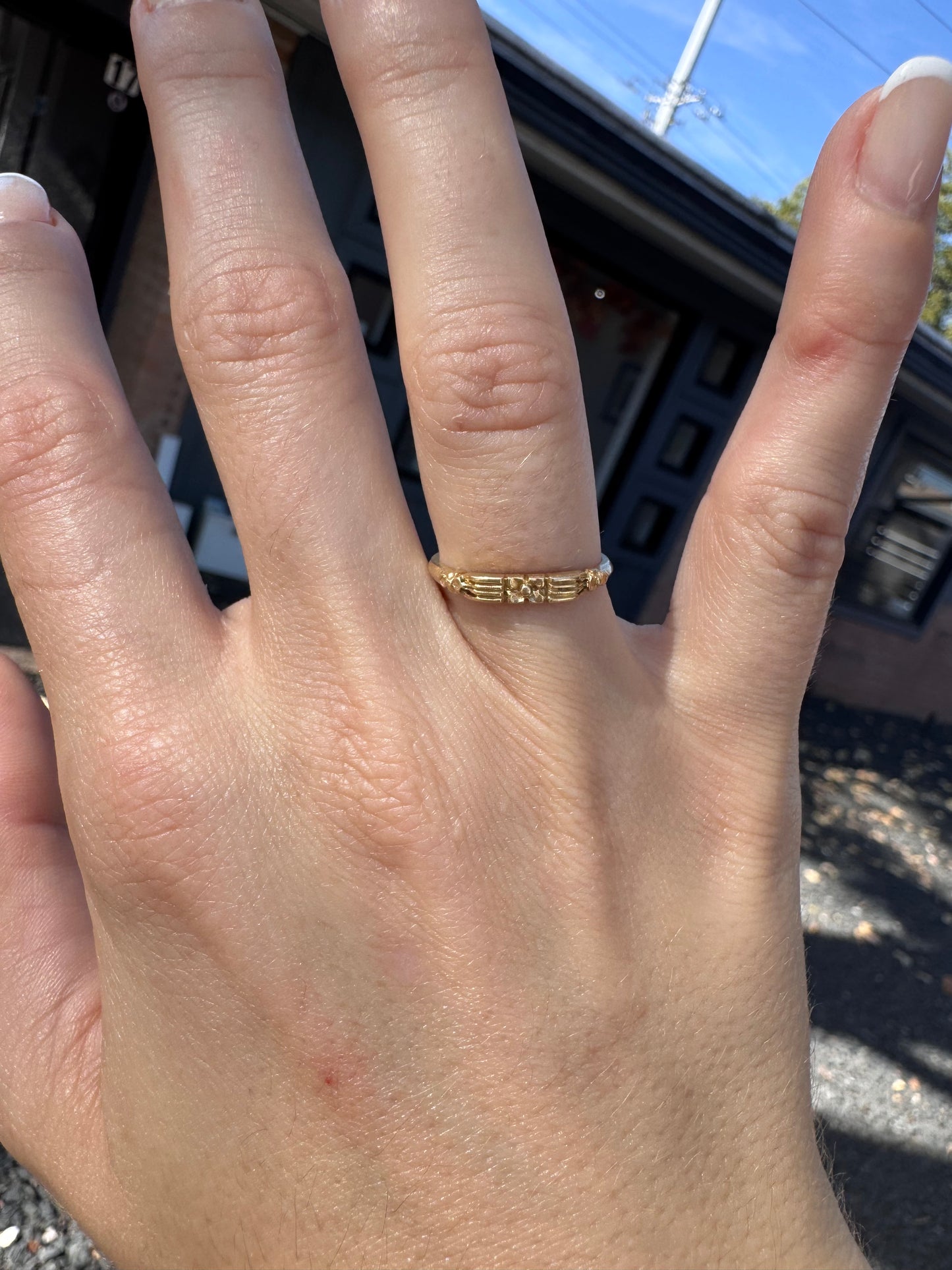 14k Orange Blossom Stacker