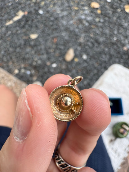 14k Mini Sombrero charm