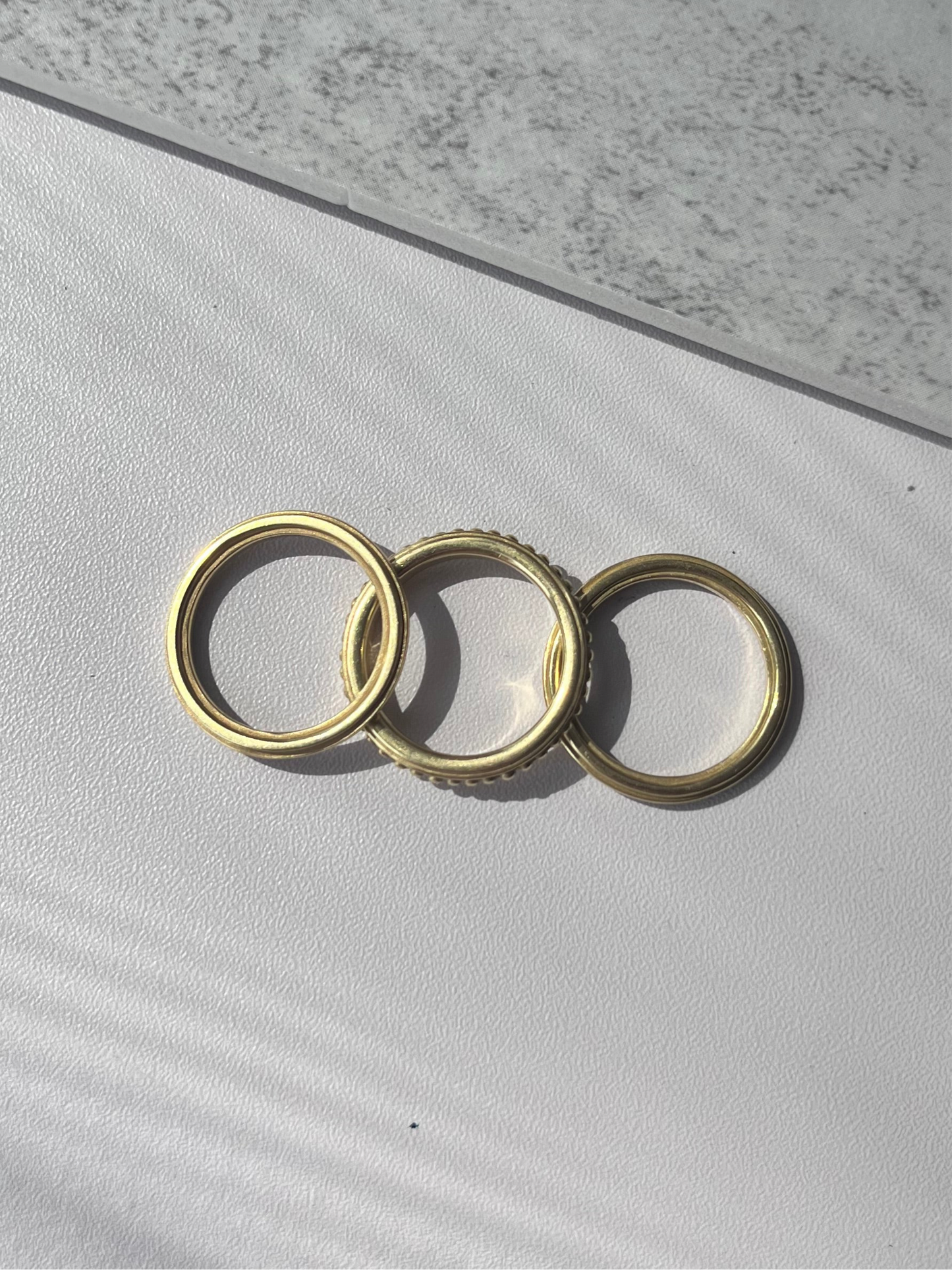 18K Triple Band- Size 6.75