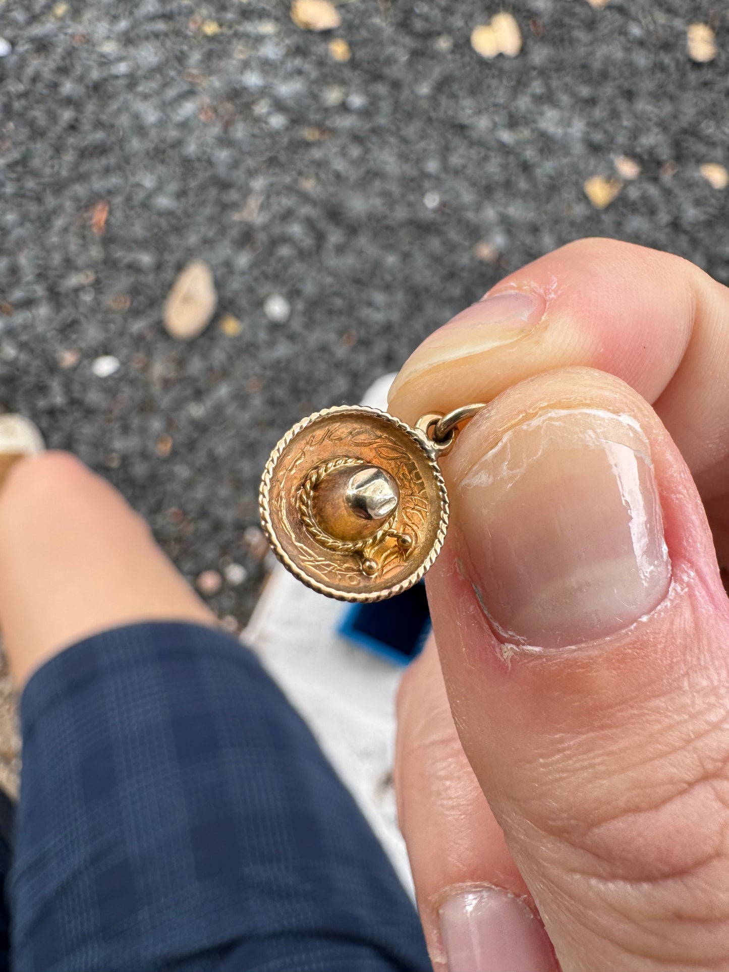 14k Mini Sombrero charm