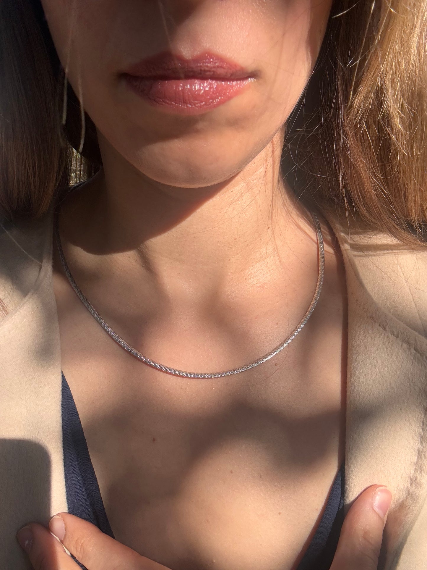 14k double sided chain, 18"