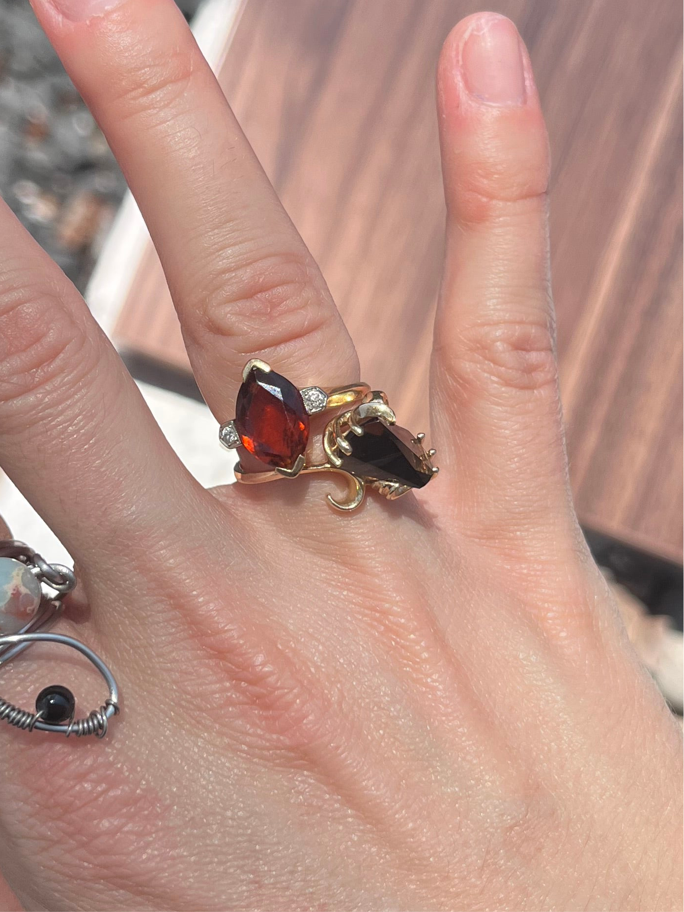 14k Garnet ring