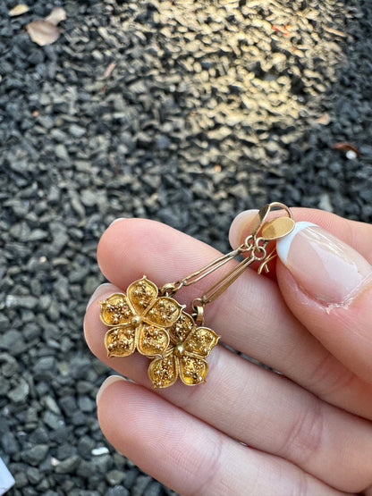 18k Flower Earrings