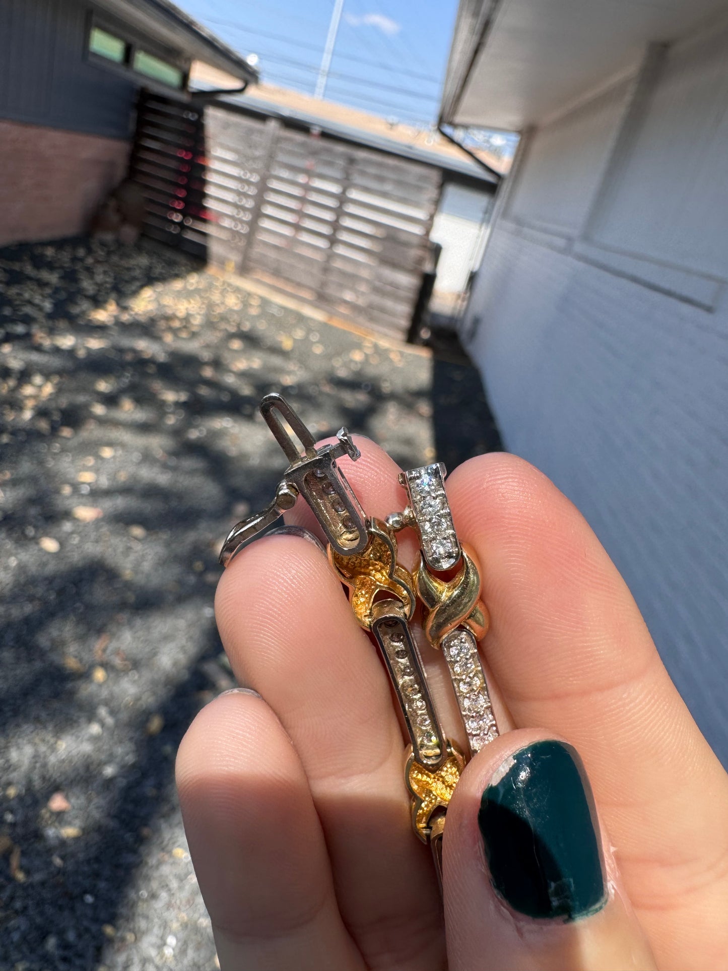 14k diamond bracelet-X