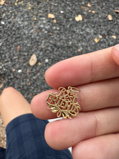 14k best friends charm