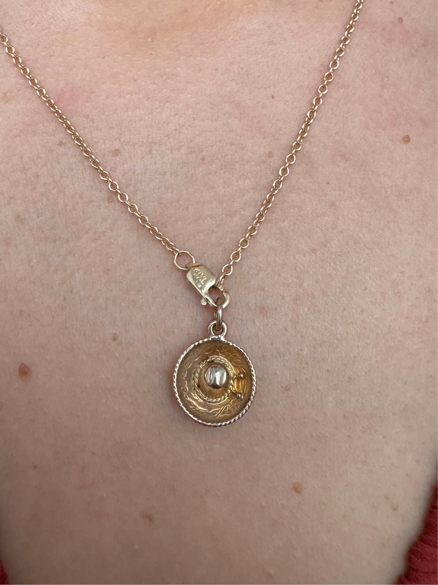 14k Mini Sombrero charm