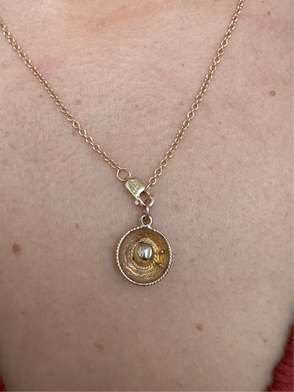 14k Mini Sombrero charm